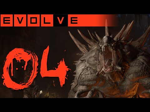 EVOLVE MONSTER GAMEPLAY # 04 - WIRF DEN STEIN - Let's Play Evolve German