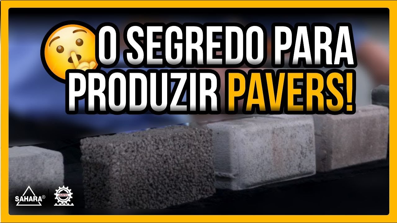 DESCUBRA O TRAÇO IDEAL PARA FABRICAR UM BOM PAVER! | Pavimentação de Concreto - Jarfel // Sahara