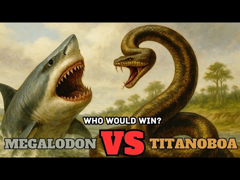 Megalodon vs Titanoboa: Ancient Sea Monster Battle | Megalodon, Titanoboa | What's On Hollywood