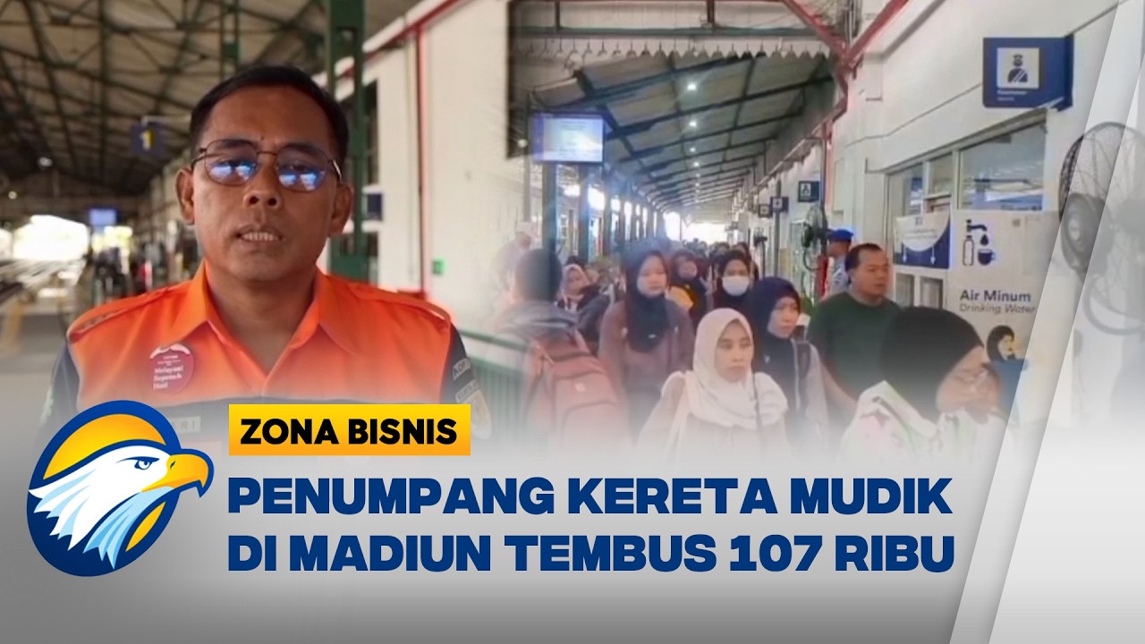 Arus Mudik Kereta di Daop 7 Madiun Meningkat 21 Persen Menjelang Idul Fitri - [Zona Bisnis]