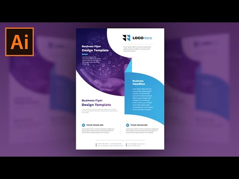 Illustrator CC Tutorial Graphic Design Business Flyer Design