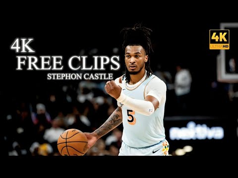 STEPHON CASTLE 4K - GRATIS + CLIPS FÜR EDITIONEN🏀 | NBA Highlights 4K