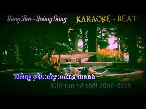 Karaoke Beat Nàng Thơ - Hoàng Dũng - Chuẩn Hạ 1 Tone (nửa cung)