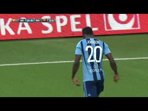 Skyttekungen slår till - Johnson skjuter 2-0 till Djurgården - TV4 Sport