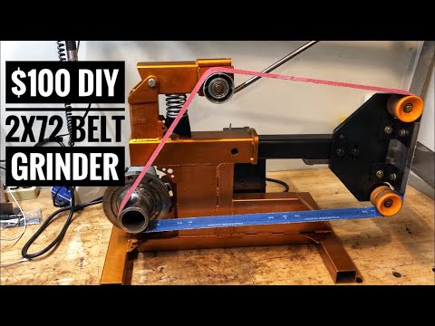 $100 DIY 2X72 Belt Grinder Build!
