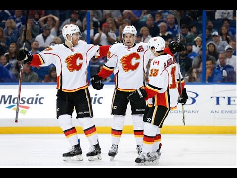Sean Monahan's 100th NHL Goal - Feb 23rd 2017