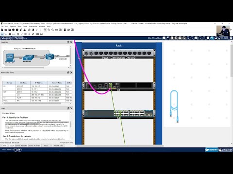 17.7.7 Packet Tracer - Troubleshoot Connectivity Issues - Physical Mode