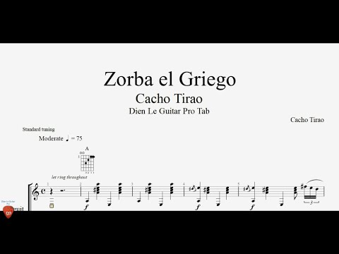 Zorba el Griego - Guitar Tutorial + TAB