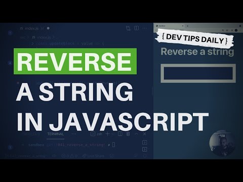 DevTips Daily: How to reverse a string in JavaScript