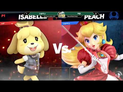 SLO Smash Ultimate Arcadian - M@ (Isabelle) vs LightLy (Peach) - Pools