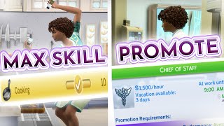 Sims 4 CHEATS SKILLS  + Sims 4 PROMOTION CHEAT | How to cheat Sims 4 (Sims 4 tutorial for beginners)