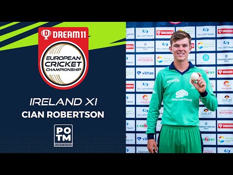 POTM: C.Robertson - Group A, Match 19 - POR vs IRE-XI | Highlights | Dream11 ECC, 2022 | ECC22.019