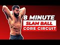 8 Minute Slam Ball Abs Circuit Home Workout #Shorts | BJ Gaddour