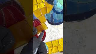 Download lagu Mosaic in Progress – Stained Glass “Lady with a Fan”  #art #stainedglass #mosaic  #handmade mp3
