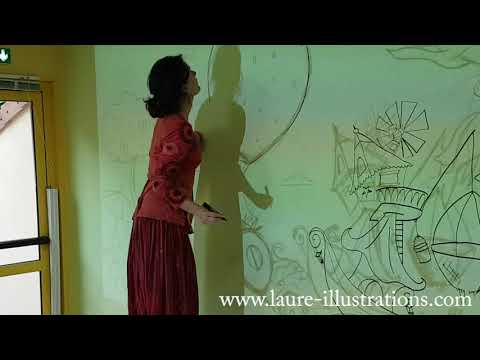 [time-lapse] Dessin de la fresque de St Auvent