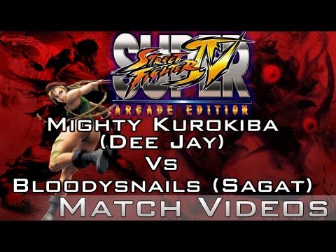 SSF4 AE 2012 Mighty Kurokiba (Dee Jay) Vs Bloodysnails (Sagat) Super Street Fighter 4 1080P Replay