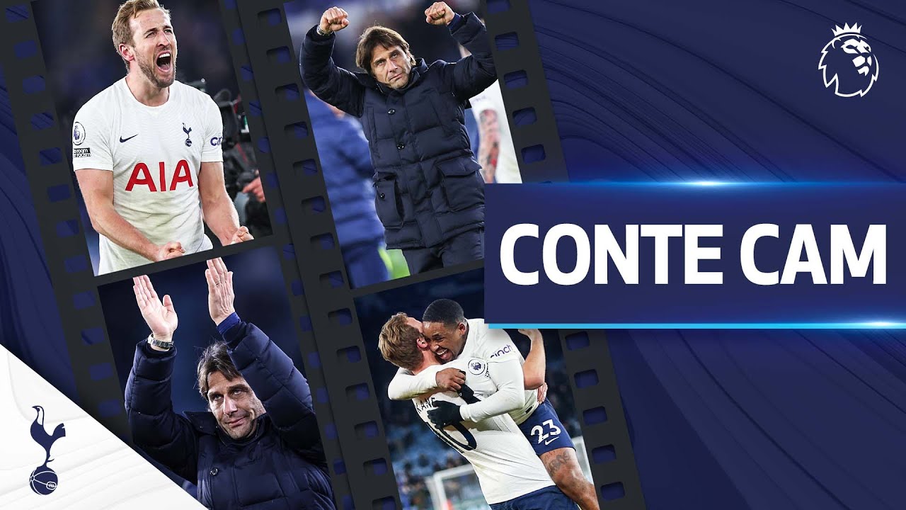 Antonio Conte's reactions to UNBELIEVABLE win at Leicester! | CONTE CAM | Leicester 2-3 Spurs
