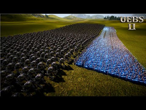 5,000 LASER KNIGHTS & 2,000 TROLLS vs 3,000,000 ZOMBIES | Ultimate Epic Battle Simulator 2 | UEBS 2