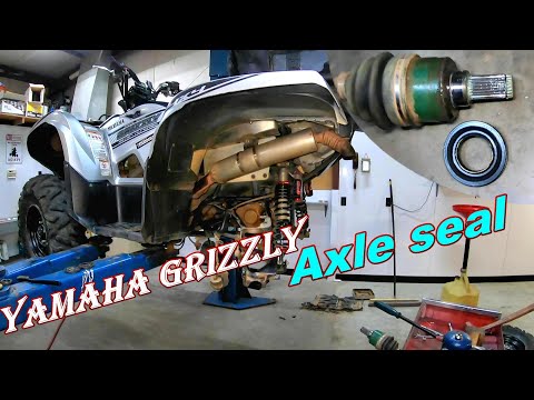 Yamaha Grizzly 700 Rear Axle Seal Replacement DIY