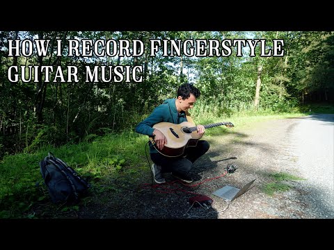How I Record My Live Acoustic Fingerstyle Guitar Music Outside!