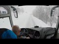 Bus Drive In The Alps Snow Season 4K