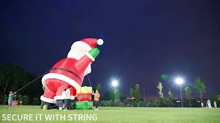 🎅How to setup Inflatable Christmas Santa