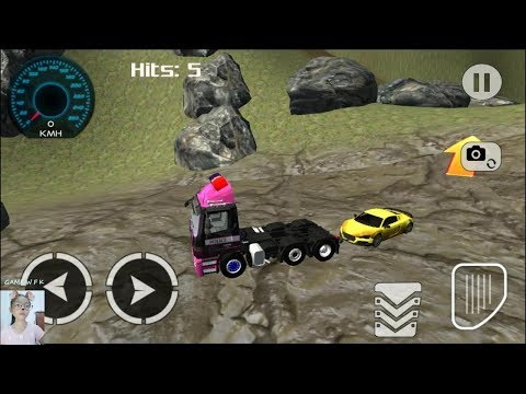 lái xe cảnh sát/Offroad US Police 4x4 Tow Truck Transporter / game wfk