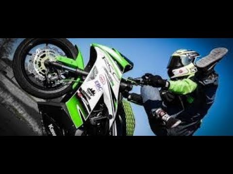 Marcin Głowacki stunt Moto Session 2018 Lubin Yamaha Ninja