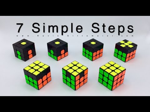 Part of a video titled How To Solve Rubik's Cube: 7 Easy Steps (RECAP) - YouTube