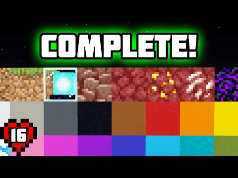 I Collected Every Block in Minecraft Hardcore!