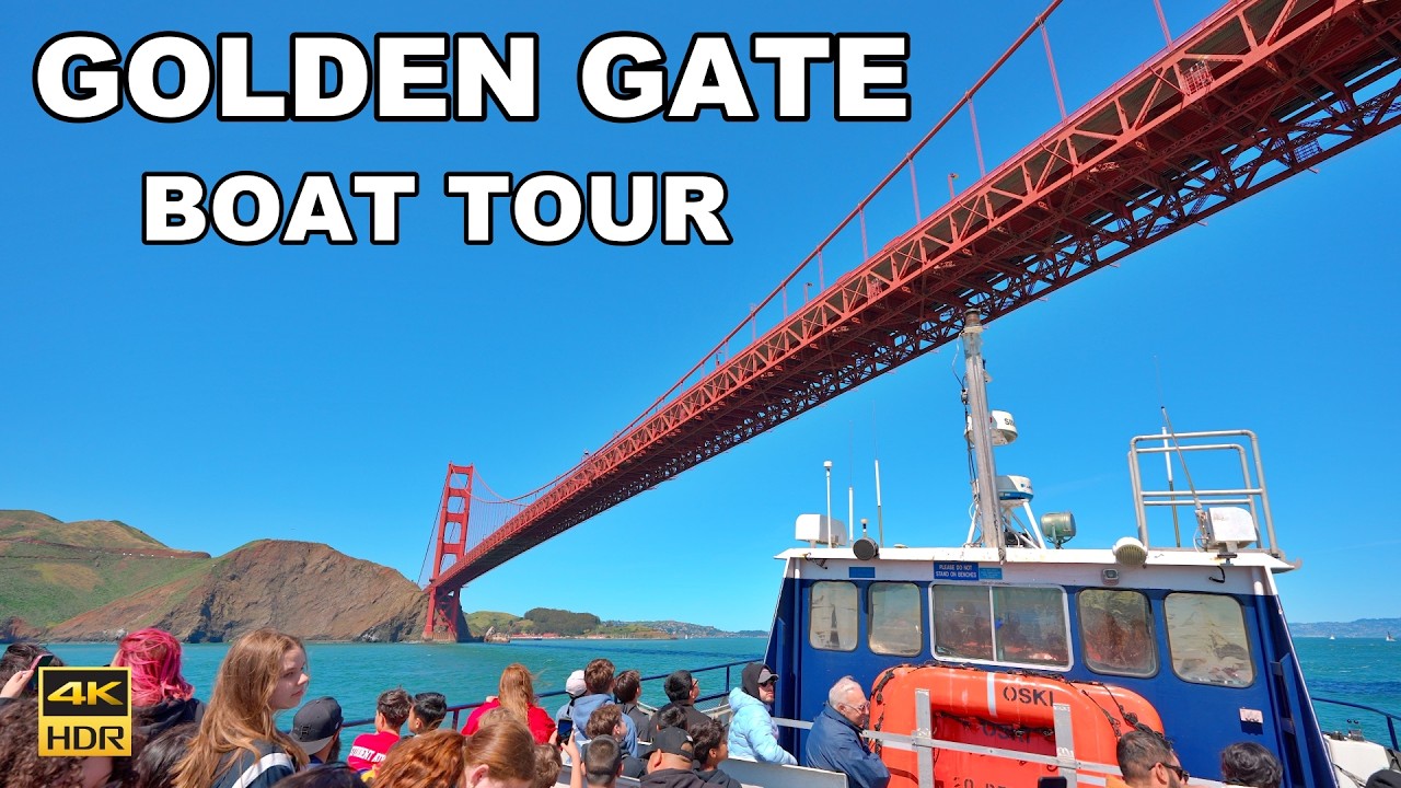 Golden Gate Bridge Boat Tour | San Francisco California 4K 60 FPS