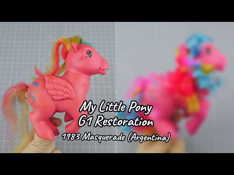 My Little Pony Restoration Attempt: 1983 Masquerade Vintage Hasbro Top Toys LMP G1 Nirvana Argentina