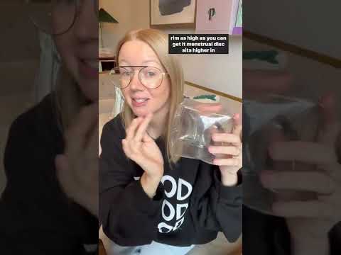 How to Insert a Menstrual Disc | educational model used  #shorts