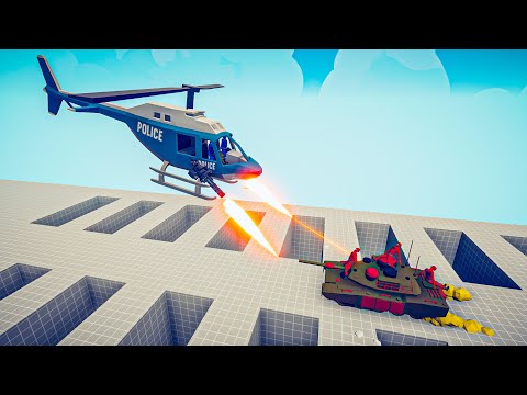 HELICOPTER vs UNITS - Totally Accurate Battle Simulator TABS