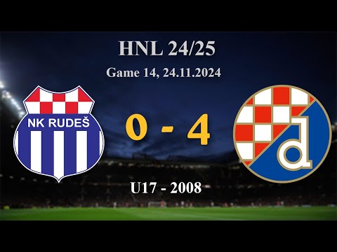 14. 2008 U17  Rudeš 0-4 Dinamo, HNL 24/25, 24.11.2024 #croatiafootball #hnl