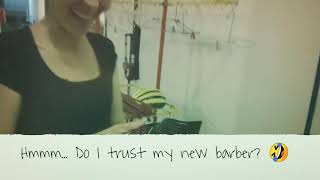 Wifey learns how to cut my hair!