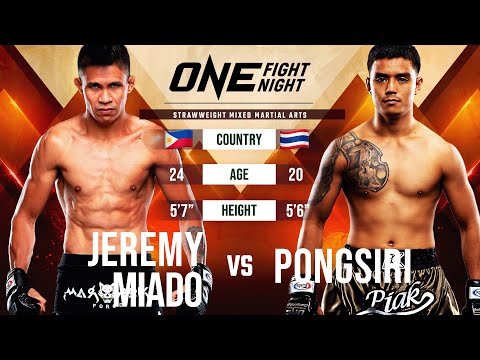 Pongsiri Mitsatit vs Jeremy Miado full fight