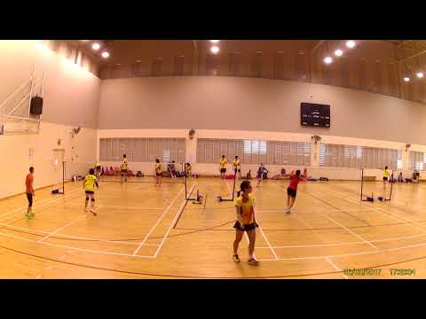 26-8-2017 Badminton Friendly Match - Team Avengers vs SAS - Court 3 & 4