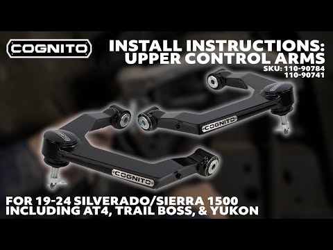 Installation SKUs 110-90741 & 110-90784 - Cognito SM Series Upper Control Arm Kit