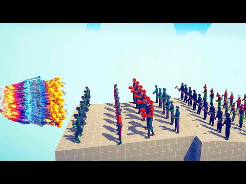 100X ZOMBIES SQUAD vs 2X EVERY GOD | Totally Accurate Battle Simulator TABS