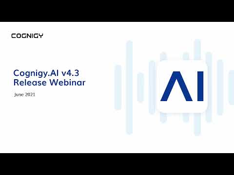 Cognigy.AI v4.3 Release Webinar (Deutsch)