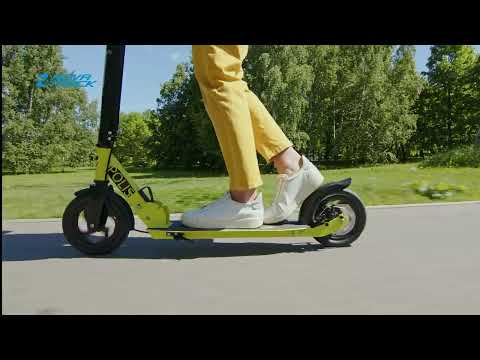 Миниатюра изображения товара Самокат городской Novatrack Polis 200DBA.POLIS.BGN21 (черный/зеленый)