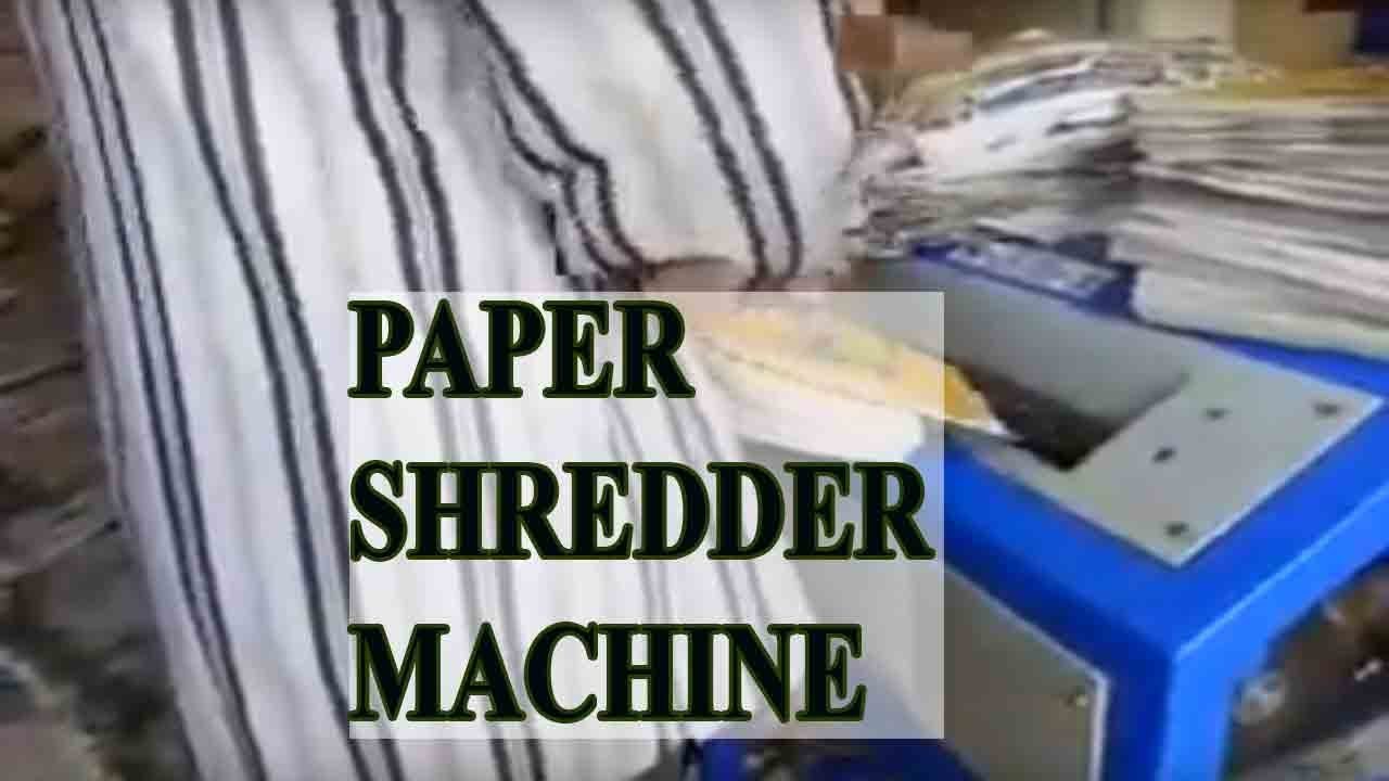 Video of Paper Shredder Machine