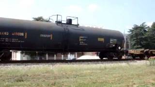 preview picture of video 'CSX mixed Freight Train in Hogansville GA'