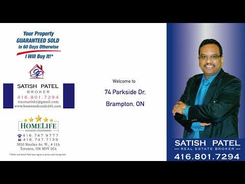 74 Parkside Dr, Brampton