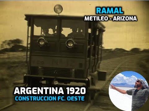 Construccion FC.Oeste decada 1920 - ramal Metileo - Arizona - FC.Sarmiento - Argentina - La Pampa