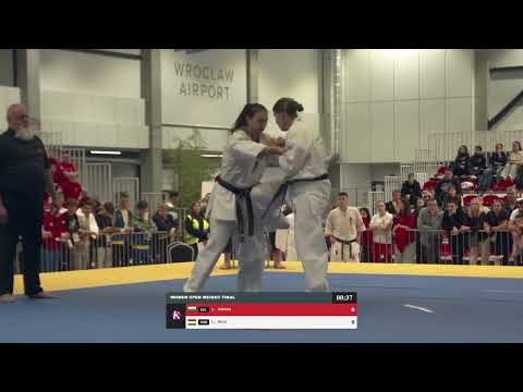 Bout 35 - Ivanka Popova - Lili Mezo 2024 European Karate Championship Adults Open Weight