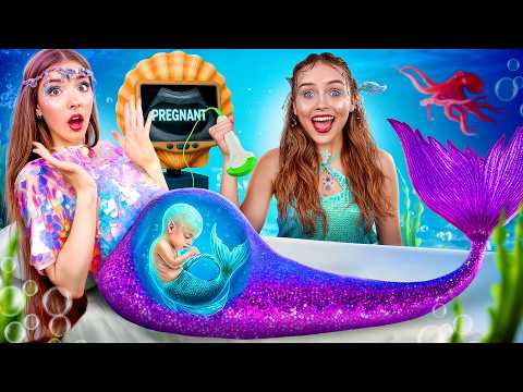 La sirena diventa mamma! Sirena incinta vs ragazza umana!