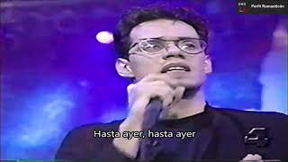 MARC ANTHONY - HASTA AYER - EN VIVO 90&#39;S - CON LETRA