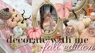 girly vlog: diy shabby chic pumpkins & decorate my room for fall 2023 💎🪞🎀